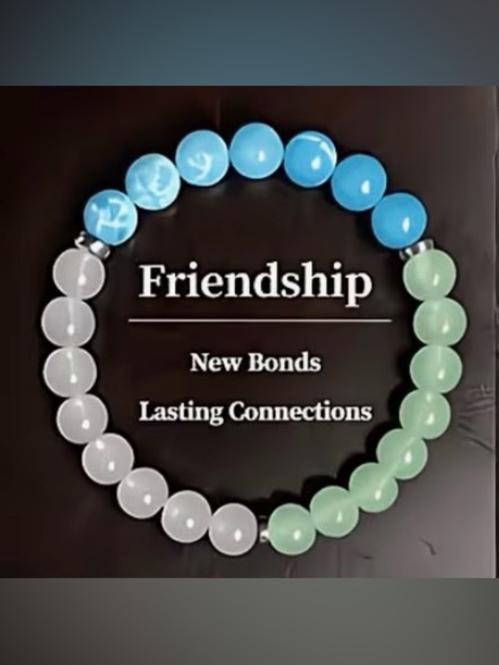FRIENDSHIP - Natural stone beaded bracelet